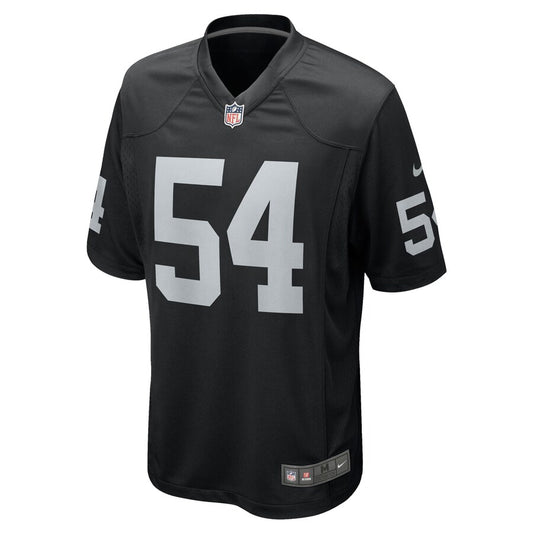 Las Vegas Raiders Raekwon Mcmillan Team Game Black Football Jersey product image