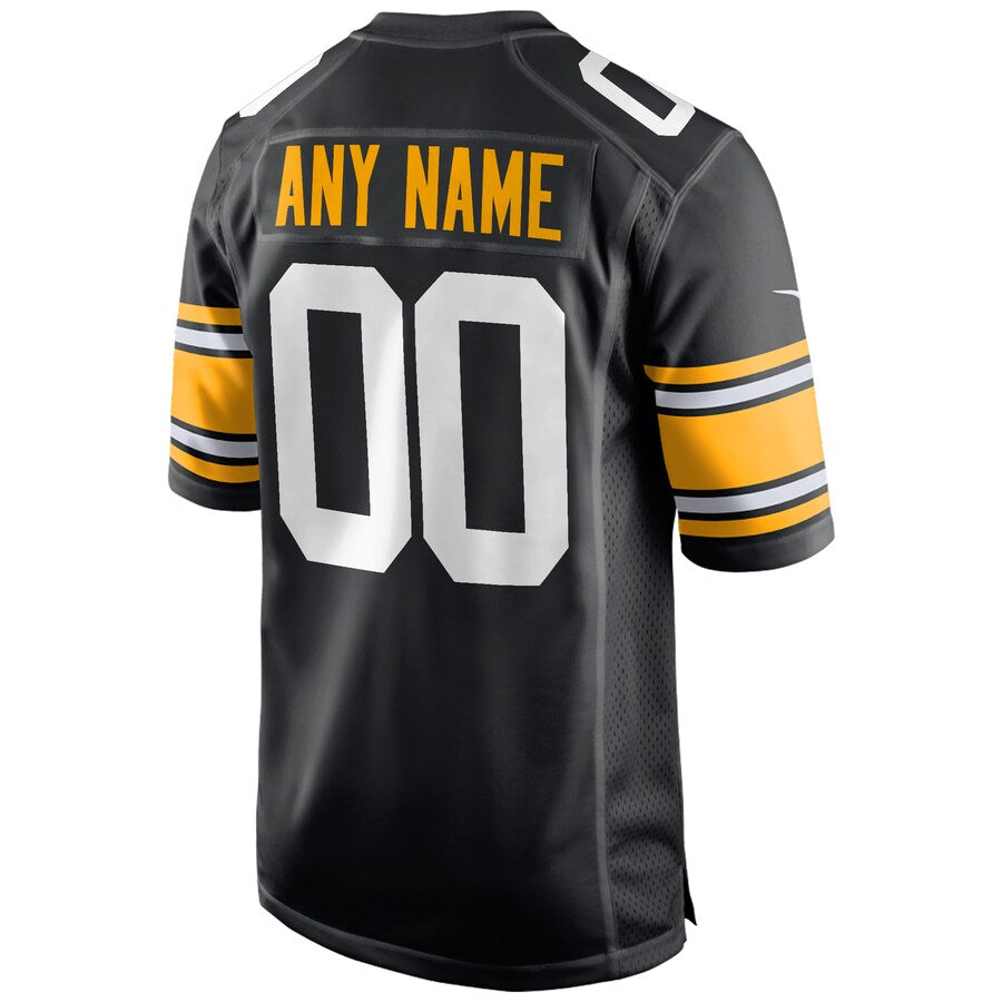 Pittsburgh Steelers Custom Alternate Game Black Football Jersey product image