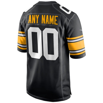 Pittsburgh Steelers Custom Alternate Game Black Football Jersey product image