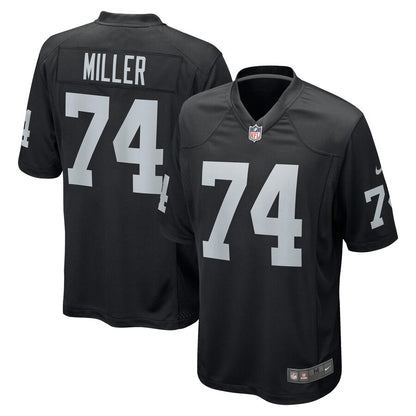 Las Vegas Raiders Kolton Miller Game Black Football Jersey product image