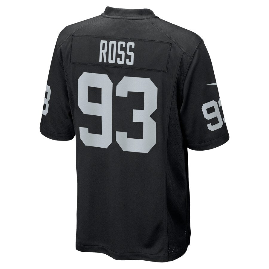 Las Vegas Raiders Daniel Ross Game Black Football Jersey product image