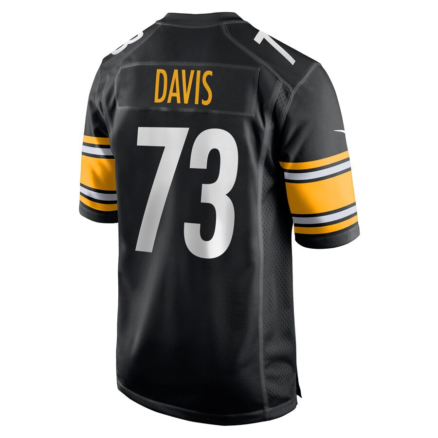Pittsburgh Steelers Carlos Davis Game Black Football Jersey product image