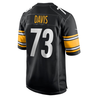 Pittsburgh Steelers Carlos Davis Game Black Football Jersey product image