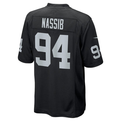 Las Vegas Raiders Carl Nassib Game Black Football Jersey product image