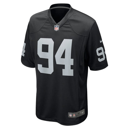 Las Vegas Raiders Carl Nassib Game Black Football Jersey product image