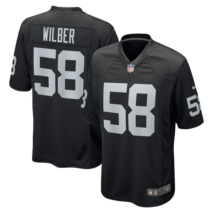 Las Vegas Raiders Kyle Wilber Game Black Football Jersey product image