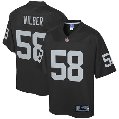 Las Vegas Raiders Kyle Wilber Pro Line Big & Tall Black Football Jersey product image