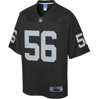 Las Vegas Raiders Justin Phillips Pro Line Big & Tall Black Football Jersey product image
