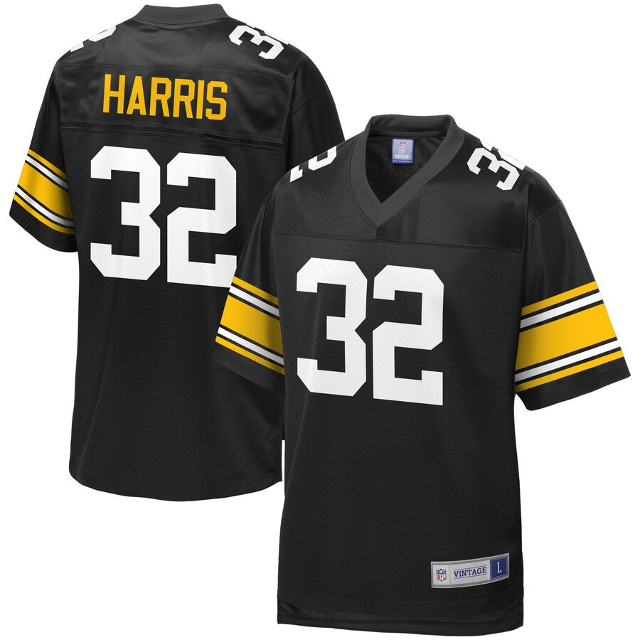 Pittsburgh Steelers Franco Harris Pro Line Black Football Jersey product image