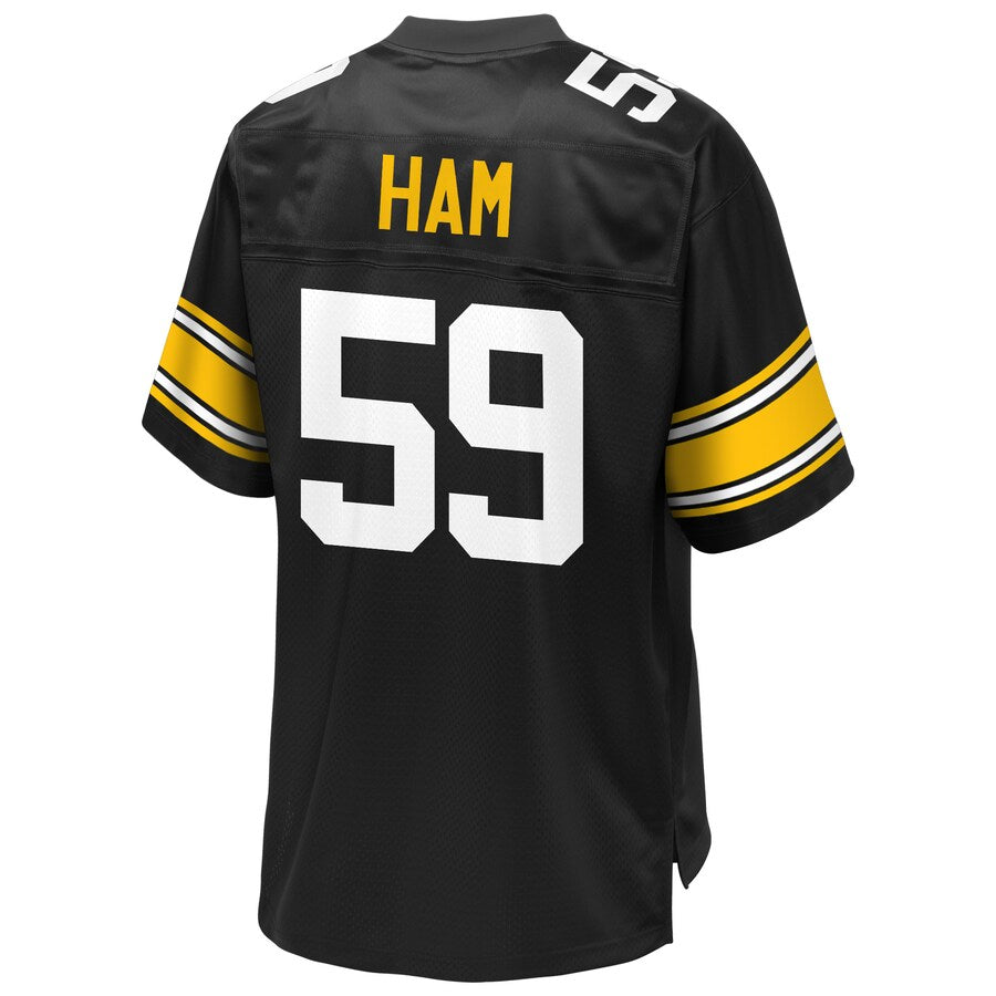 Pittsburgh Steelers Jack Ham Pro Line Black Football Jersey product image