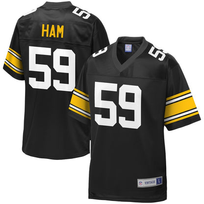 Pittsburgh Steelers Jack Ham Pro Line Black Football Jersey product image
