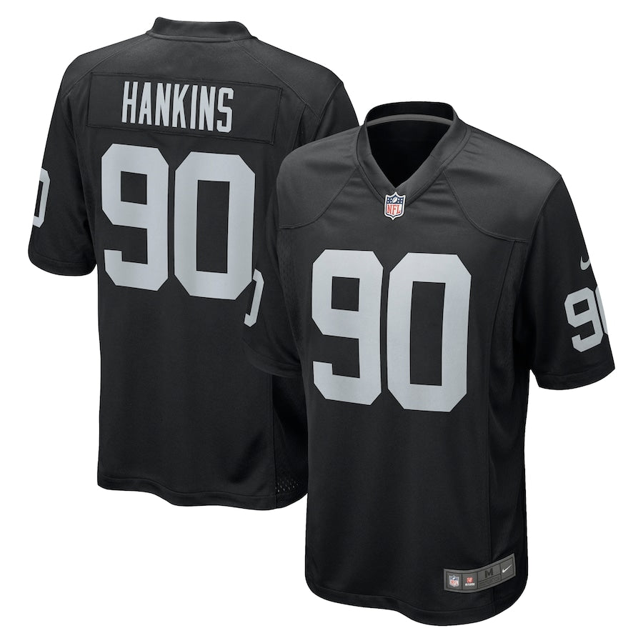 Las Vegas Raiders Johnathan Hankins Game Black Football Jersey product image
