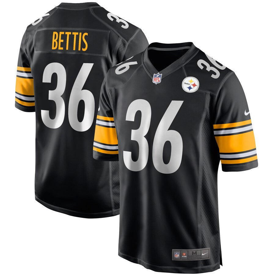 Pittsburgh Steelers Jerome Bettis Game Black Football Jersey product image