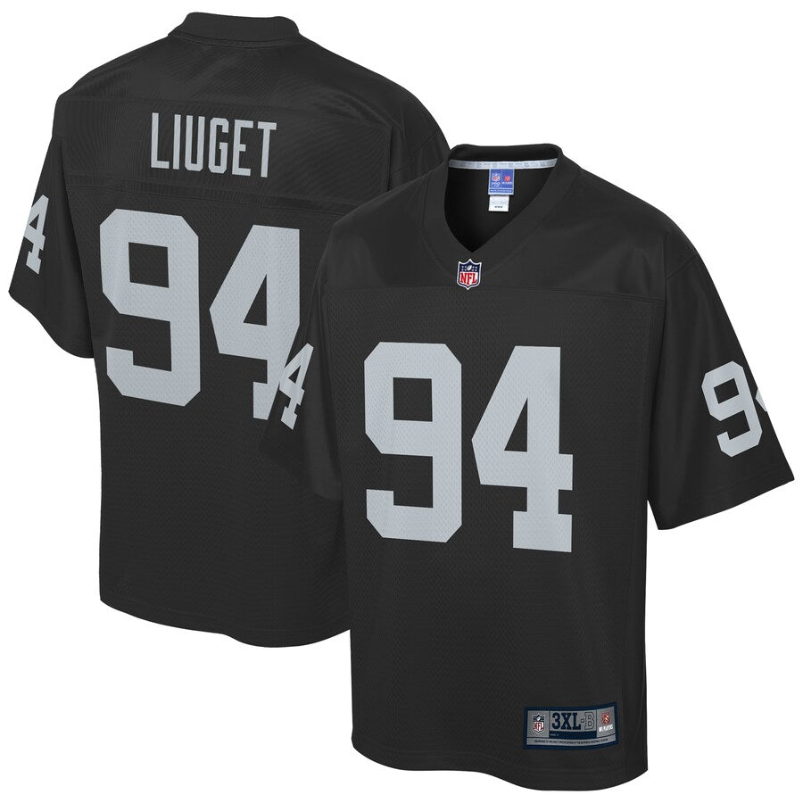 Las Vegas Raiders Corey Liuget Pro Line Big & Tall Black Football Jersey product image