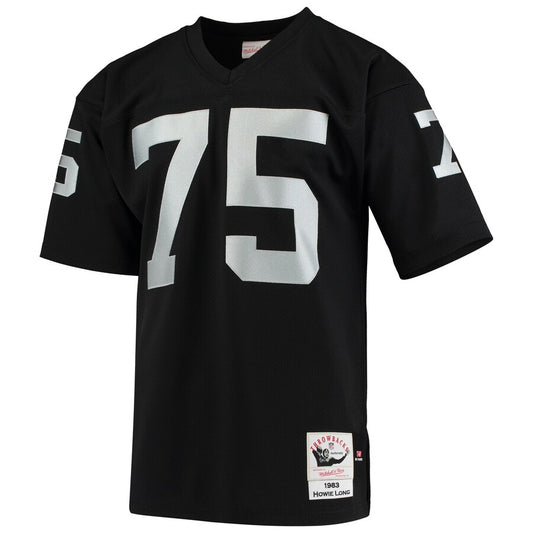 Las Vegas Raiders Howie Long 1983 Throwback Black Football Jersey product image