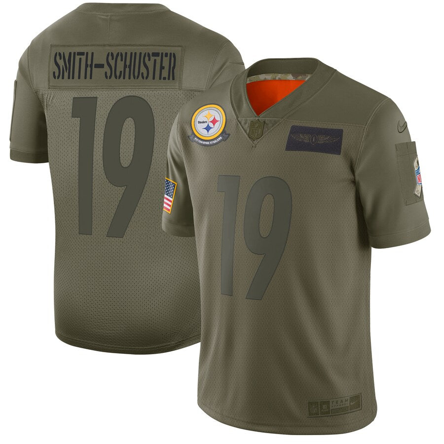 Pittsburgh Steelers Juju Smith-Schuster Limited Salute To Service Olive Football Jersey product image