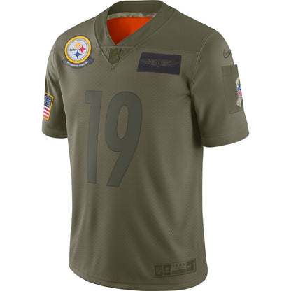 Pittsburgh Steelers Juju Smith-Schuster Limited Salute To Service Olive Football Jersey product image