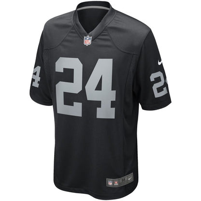 Las Vegas Raiders Willie Brown Game Black Football Jersey product image