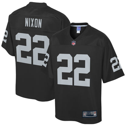 Las Vegas Raiders Keisean Nixon Pro Line Big & Tall Black Football Jersey product image