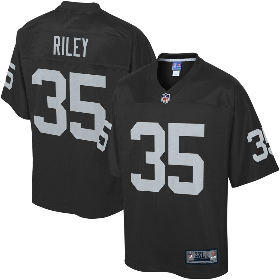 Las Vegas Raiders Curtis Riley Pro Line Big & Tall Black Football Jersey product image