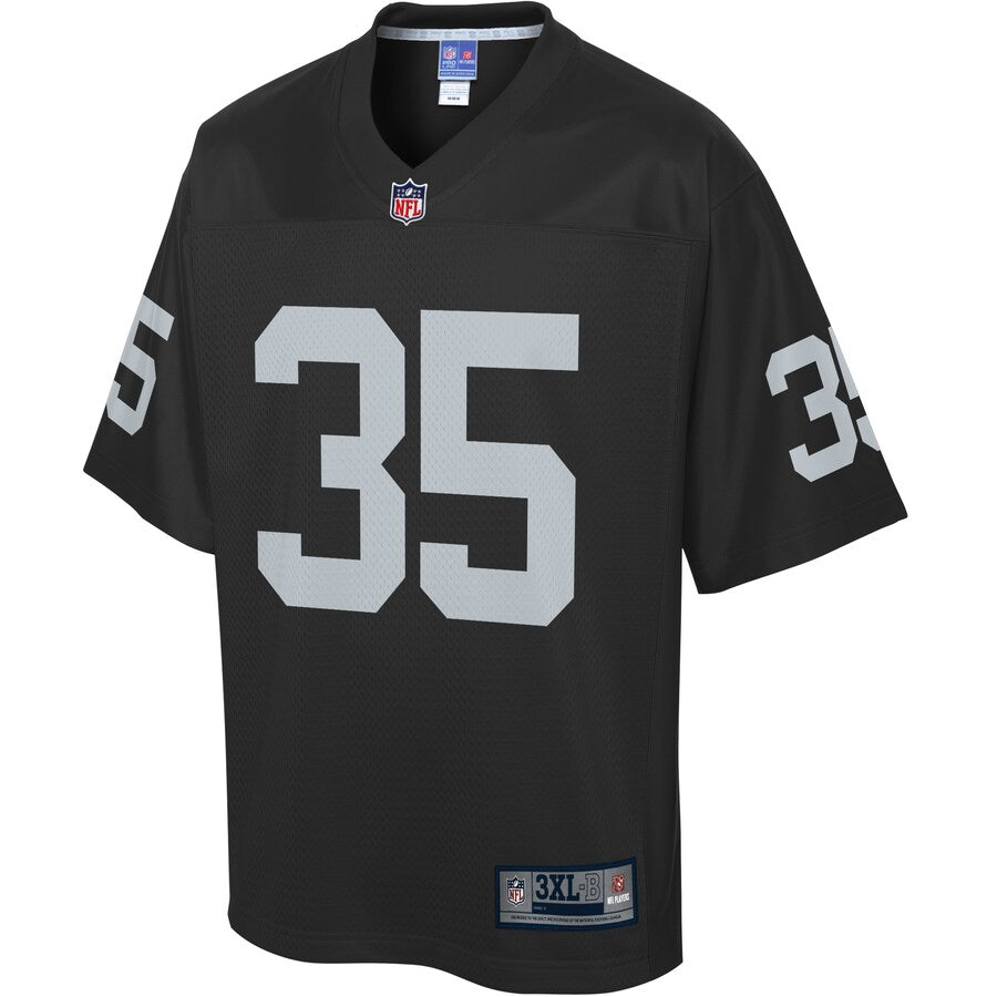 Las Vegas Raiders Curtis Riley Pro Line Big & Tall Black Football Jersey product image