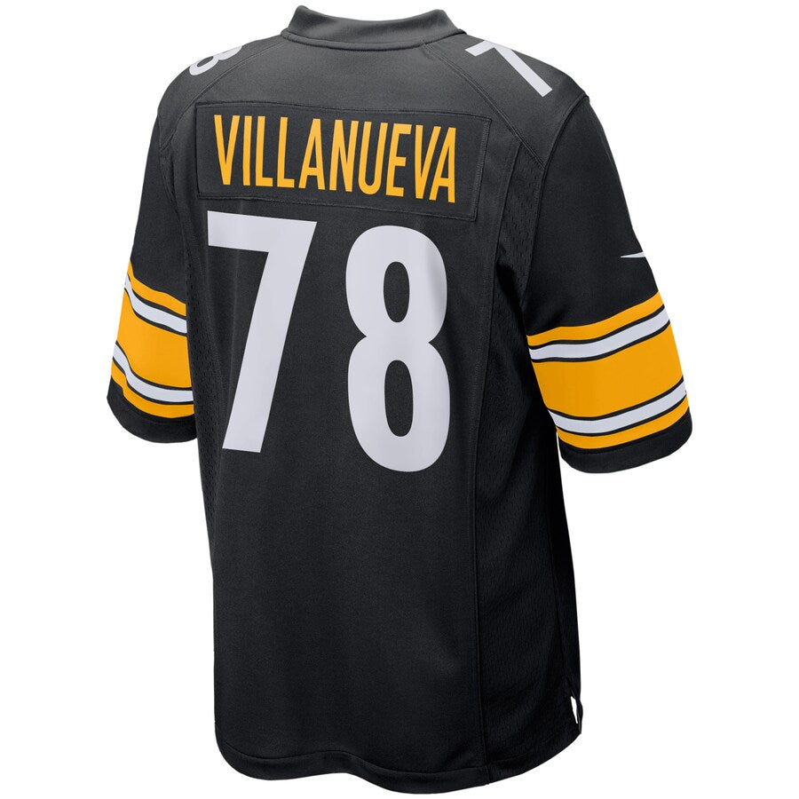 Pittsburgh Steelers Alejandro Villanueva Game Black Football Jersey product image