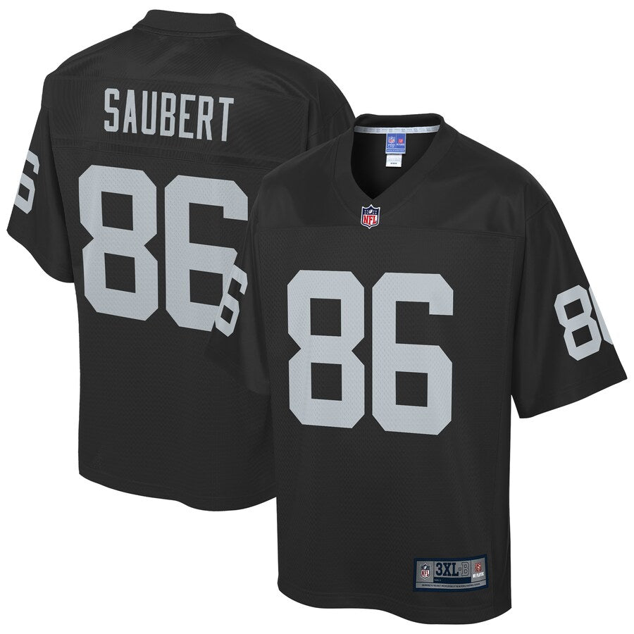 Las Vegas Raiders Eric Saubert Pro Line Big & Tall Black Football Jersey product image