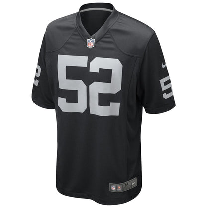 Las Vegas Raiders Khalil Mack Game Black Football Jersey product image
