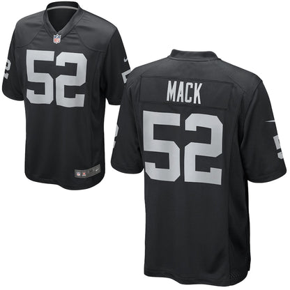 Las Vegas Raiders Khalil Mack Game Black Football Jersey product image