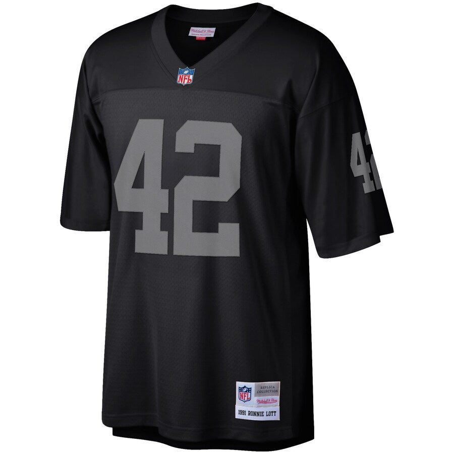 Las Vegas Raiders Ronnie Lott Legacy Black Football Jersey product image