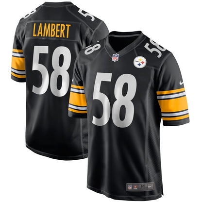 Pittsburgh Steelers Jack Lambert Game Black Football Jersey product image