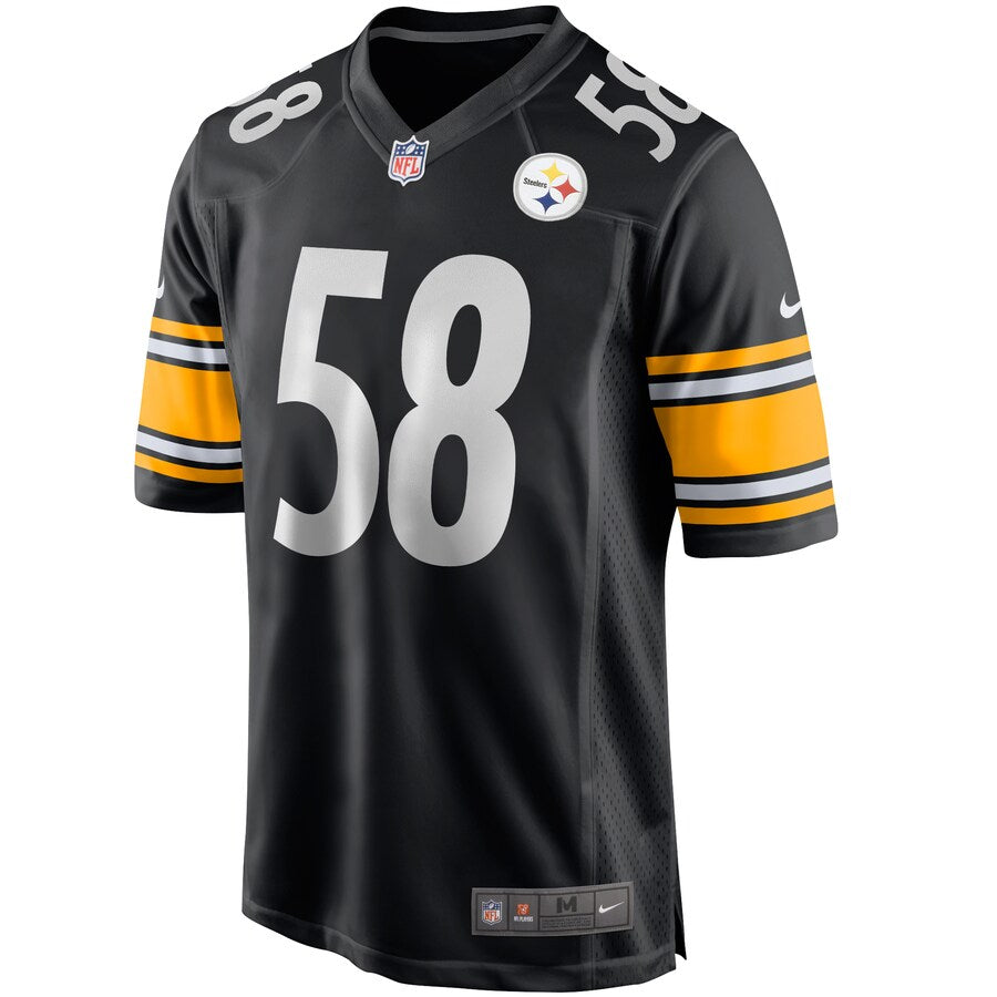 Pittsburgh Steelers Jack Lambert Game Black Football Jersey product image