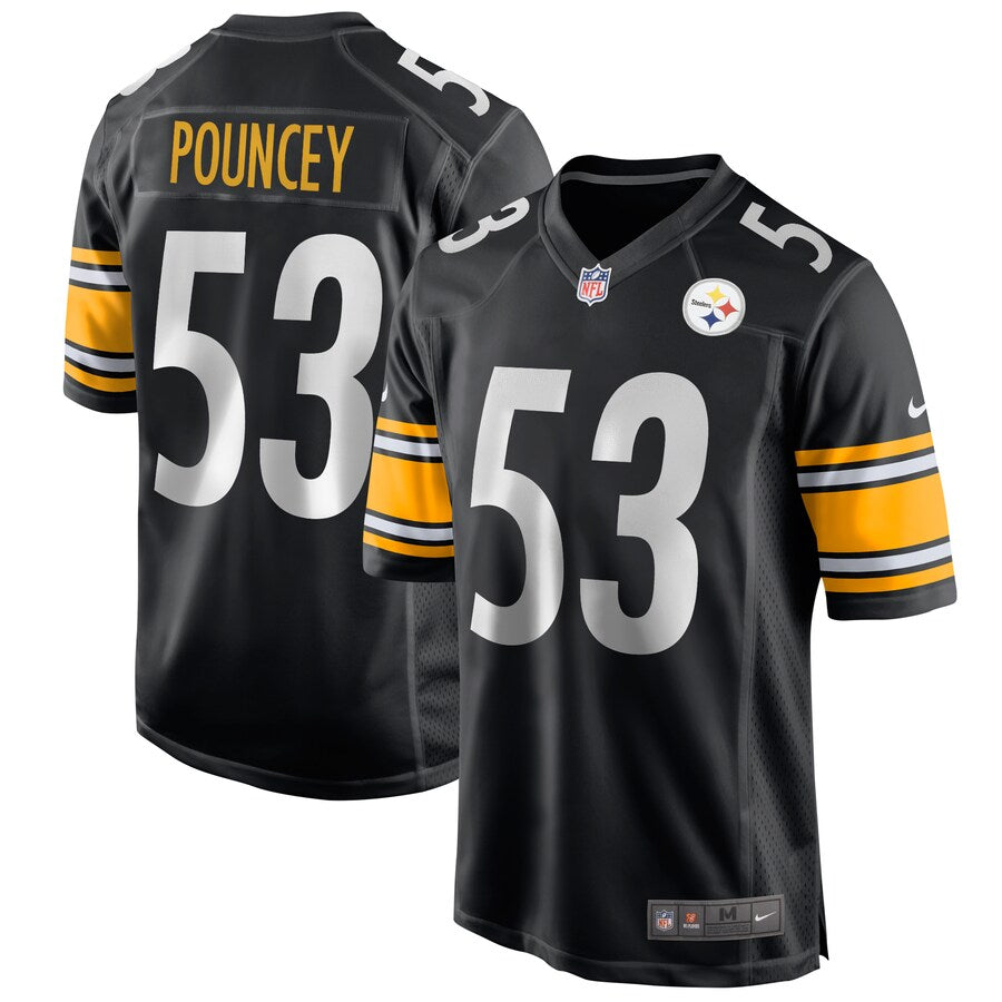 Pittsburgh Steelers Maurkice Pouncey Game Black Football Jersey product image