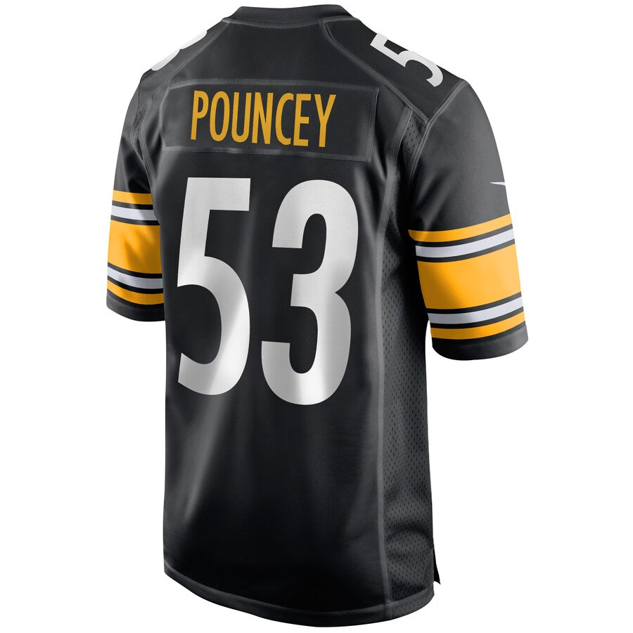 Pittsburgh Steelers Maurkice Pouncey Game Black Football Jersey product image