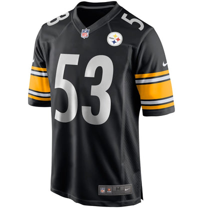 Pittsburgh Steelers Maurkice Pouncey Game Black Football Jersey product image