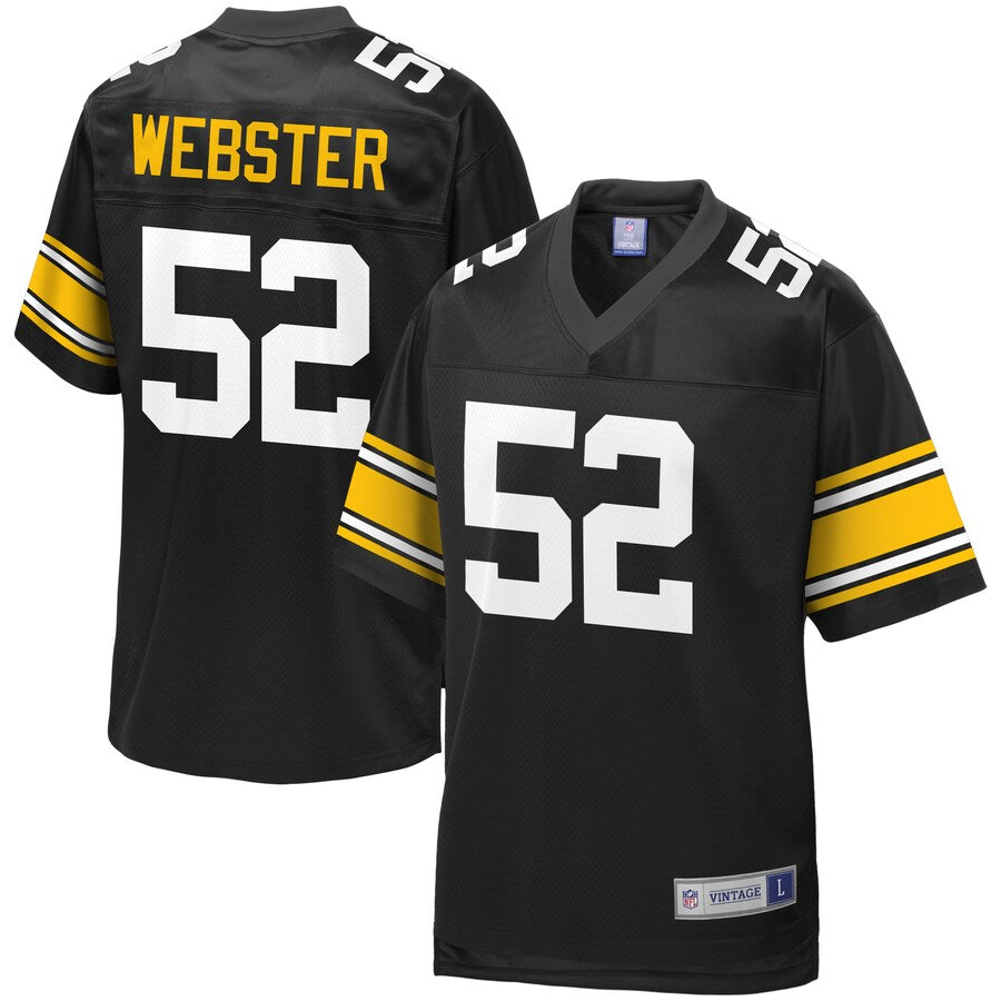 Pittsburgh Steelers Mike Webster Pro Line Black Football Jersey product image