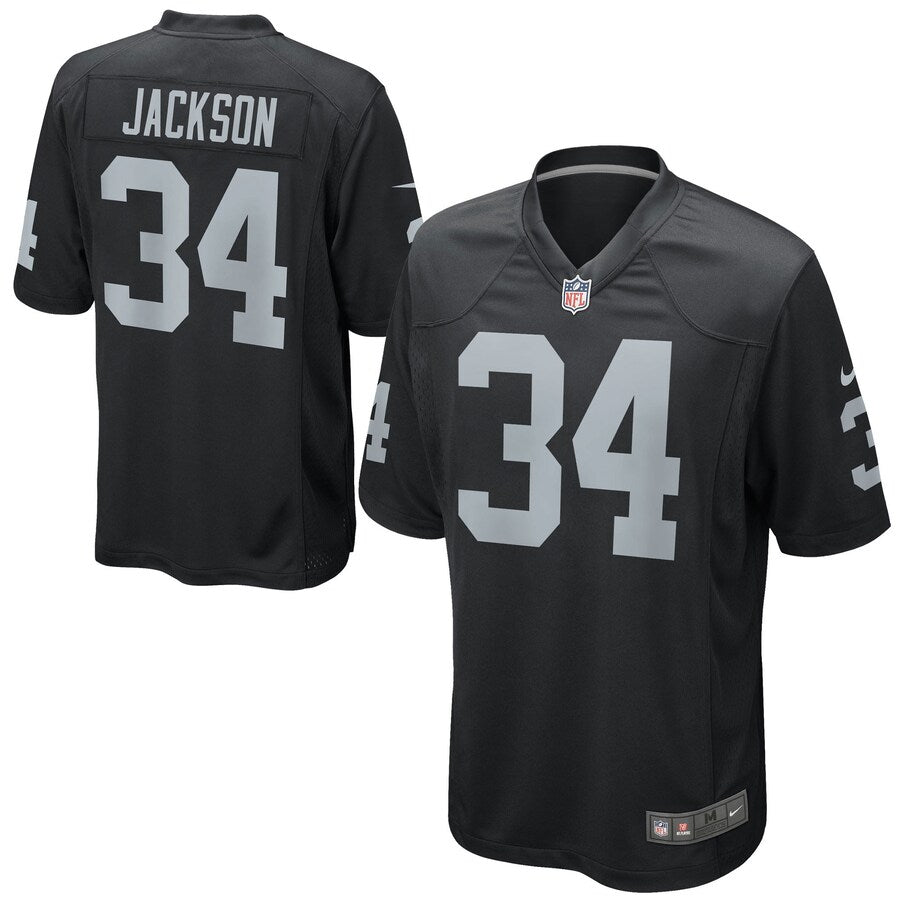 Las Vegas Raiders Bo Jackson Game Black Football Jersey product image