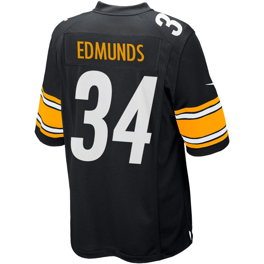 Pittsburgh Steelers Terrell Edmunds Game Black Football Jersey product image