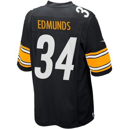 Pittsburgh Steelers Terrell Edmunds Game Black Football Jersey product image