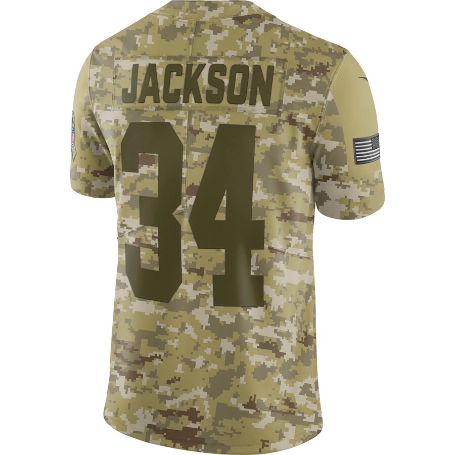Las Vegas Raiders Bo Jackson Camo Limited Salute To Service Football Jersey product image