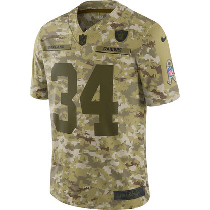 Las Vegas Raiders Bo Jackson Camo Limited Salute To Service Football Jersey product image