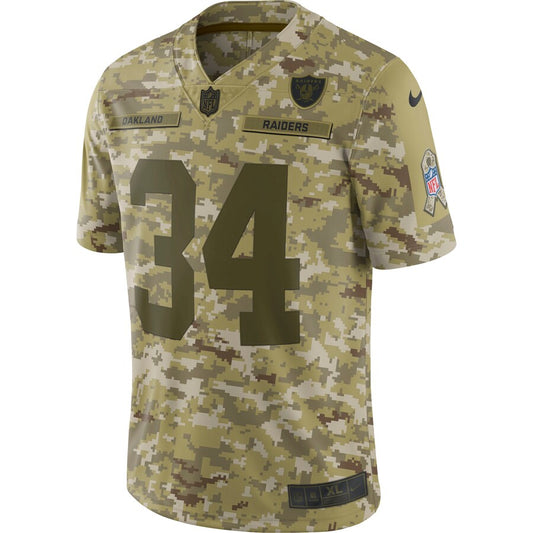 Las Vegas Raiders Bo Jackson Camo Limited Salute To Service Football Jersey product image