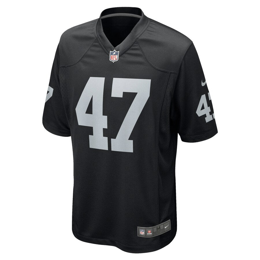 Las Vegas Raiders Trent Sieg Game Black Football Jersey product image