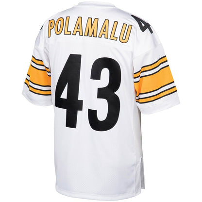 Pittsburgh Steelers Troy Polamalu 2005 Throwback White Football Jersey product image