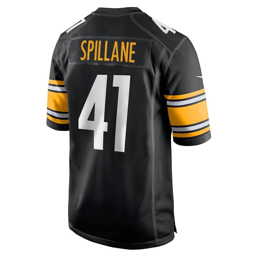Pittsburgh Steelers Robert Spillane Game Black Football Jersey product image