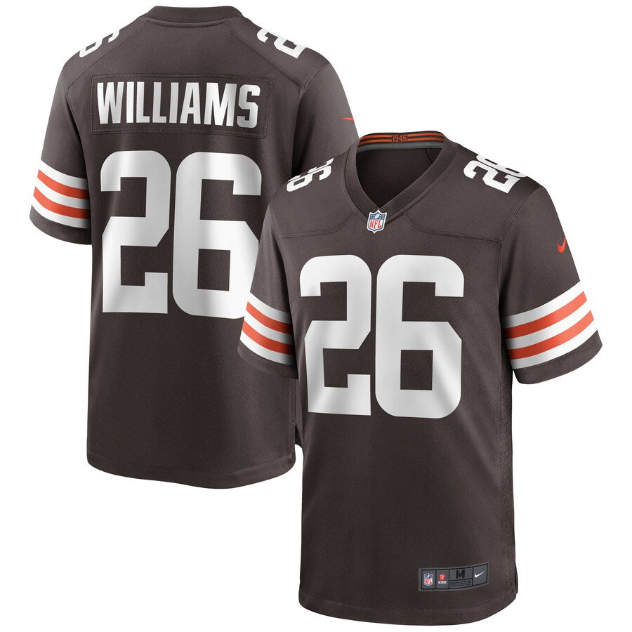 Cleveland Browns Greedy Williams Brown Game Brown Football Jersey product image