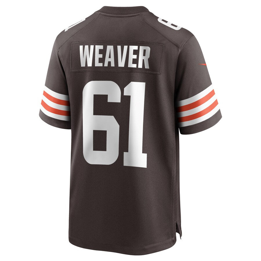 Cleveland Browns Curtis Weaver Brown Game Brown Football Jersey product image