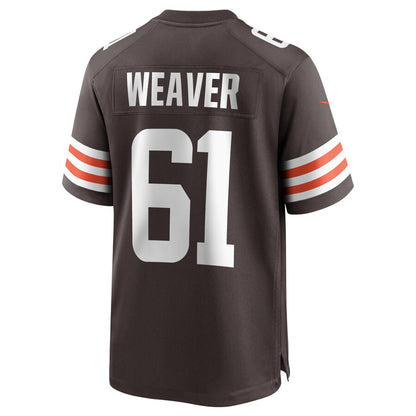 Cleveland Browns Curtis Weaver Brown Game Brown Football Jersey product image