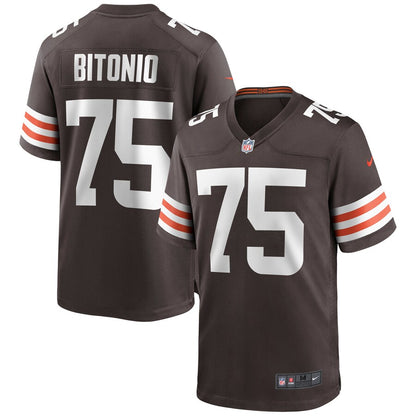 Cleveland Browns Joel Bitonio Brown Game Brown Football Jersey product image