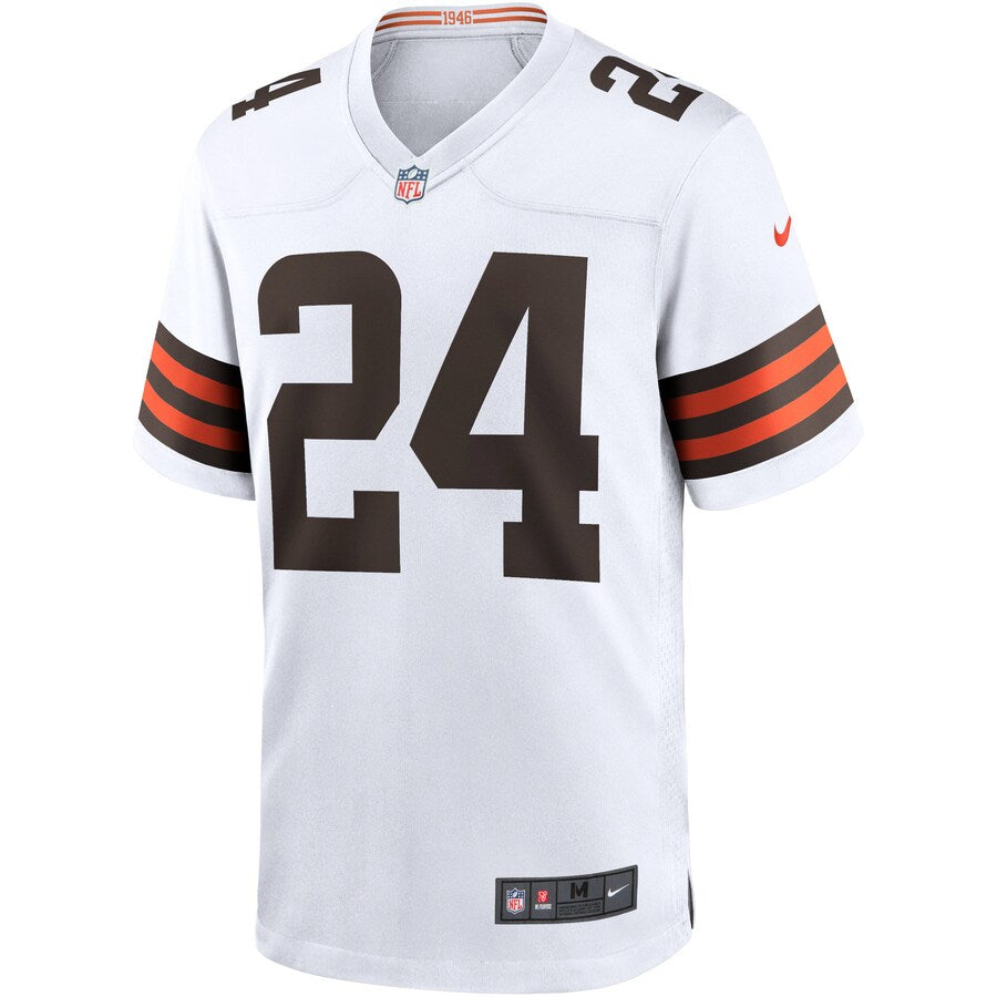 Cleveland Browns Nick Chubb Game White Football Jersey product image